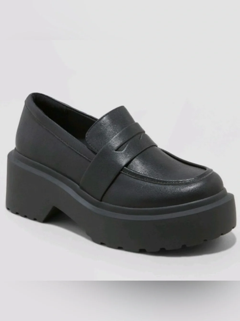 Like New Chunky Black Loafers - Women